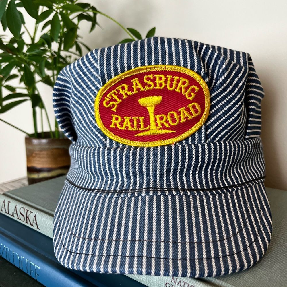 Vintage 1970s Strasburg Railroad Childs Hat Youth Size 5 7/8" Nostalgia Souvenir